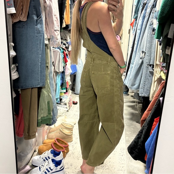 Free People We The Free Good Luck Barrel Overalls - Picture 5 of 6